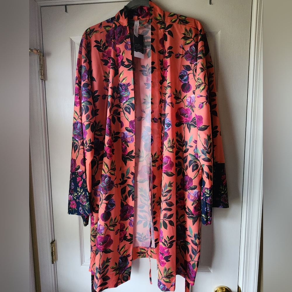 Lane Bryant/Cacique Mixed Floral Robe